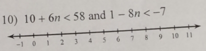 10+6n<58</tex> and 1-8n
