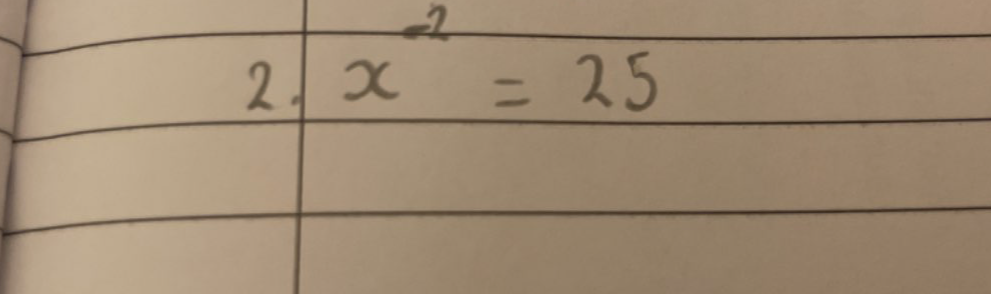 2 x^(-2)=25