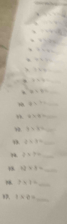 x=
δ 8* 8
、 3* 6
B. 8* 8 _ 
9. 8* 9= _ 
10. 8* 7=_  _ 
17. 2* 6=
12. 3* 3= _ 
1. 2* 3= _ 
74, 3* 7= _ 
13. 12* 8= _ 
78. 7* 3= _
1* 0= _