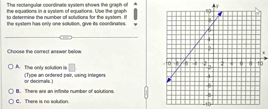Solved: The rectangular coordinate system shows the graph of the ...