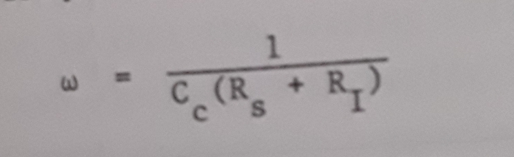 △ =frac 1C_c(R_S+R_I)