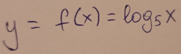 y=f(x)=log _5x