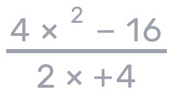  (4x^2-16)/2x+4 