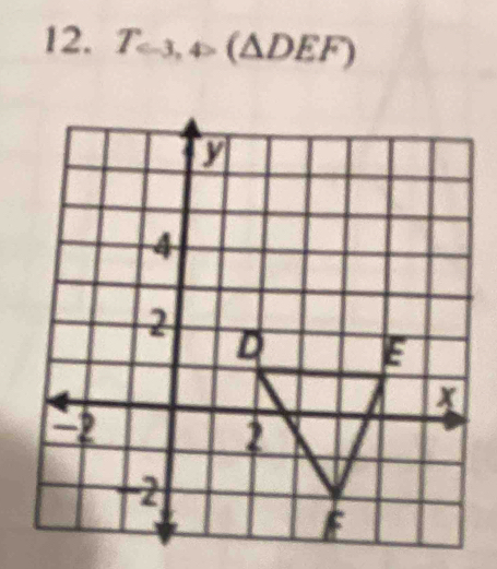 T_≤slant -3,4>(△ DEF)