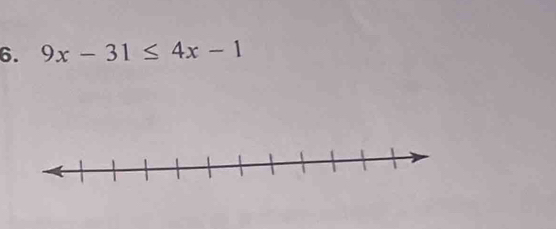 9x-31≤ 4x-1