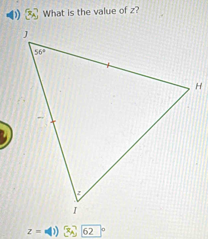 What is the value of z?
z= 1 62 。