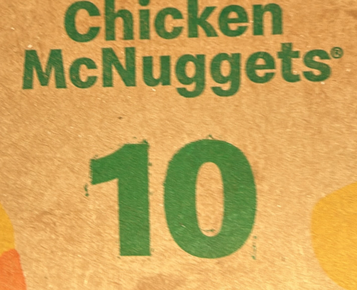 Chicken 
McNuggets
10