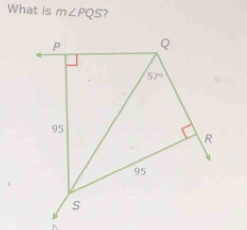 What is m∠ PQS ?