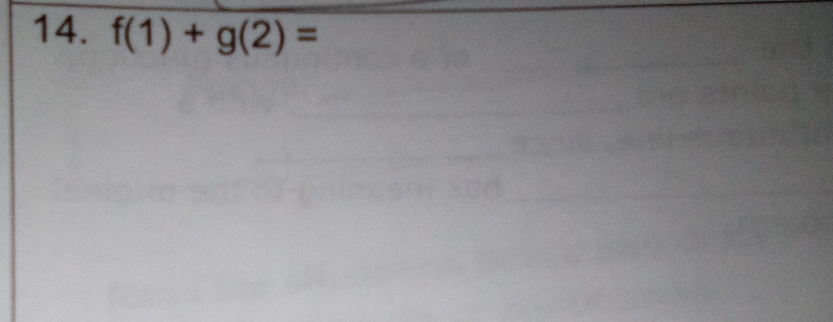 f(1)+g(2)=