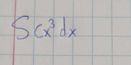 S(x^3dx