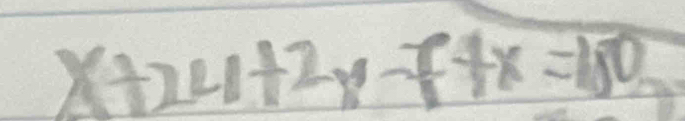 x+24+2x-f+x=180