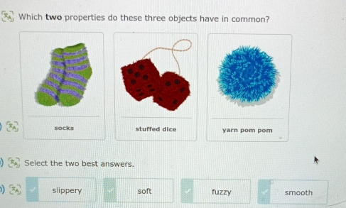 Solved: Which two properties do these three objects have in common ...