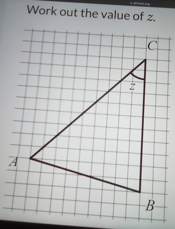 drfrost.org 
Work out the value of z.