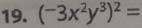 (-3x^2y^3)^2=