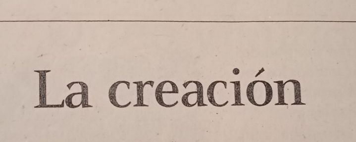 La creación