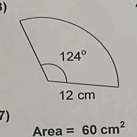 )
7)
Area =60cm^2