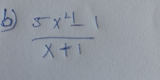  (5x^2-1)/x+1 