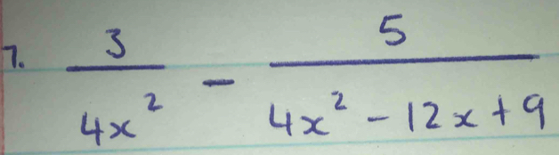  3/4x^2 - 5/4x^2-12x+9 