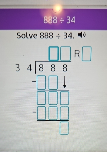 888/ 34
Solve 888/ 34.
2