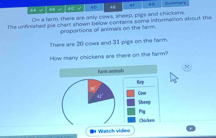 Solved: 4A 4B 4C 4D 4E 4F 4G Summary On a farm, there are only cows ...