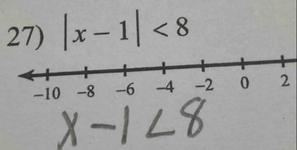 |x-1|<8</tex> 
2