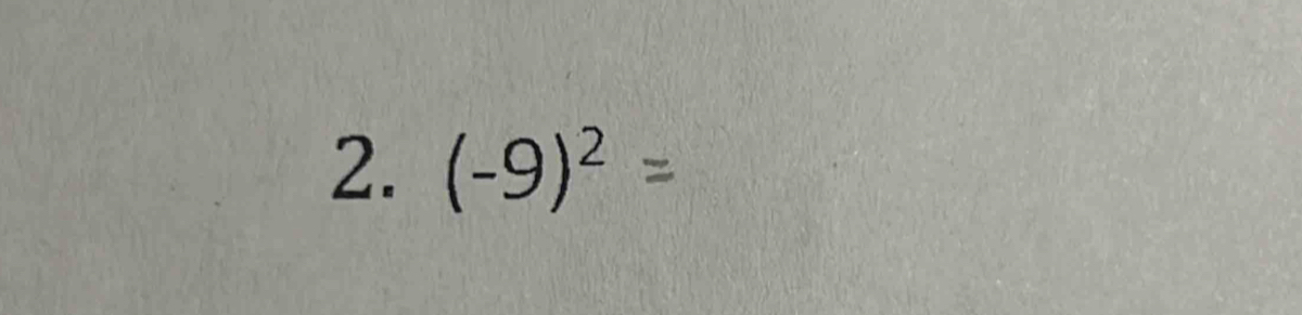 (-9)^2