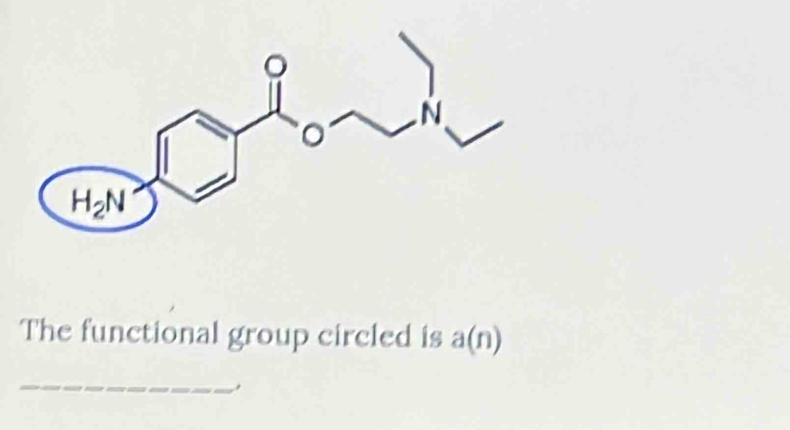 The functional group circled is a(n)
_
.