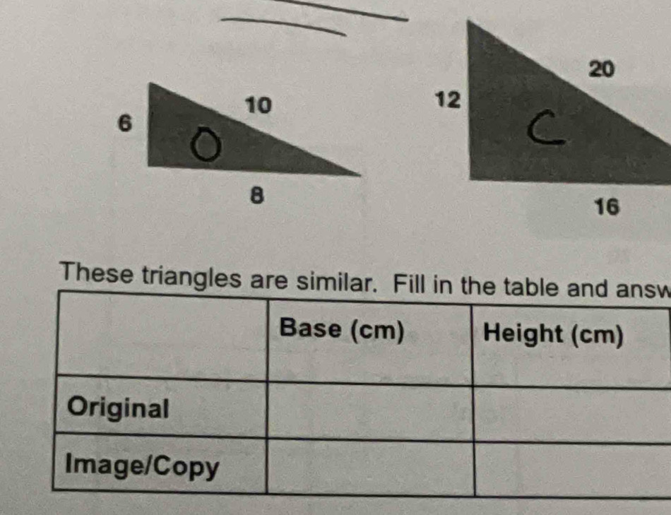 These triangles are similaw