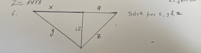 z=sqrt(n)
6.solve for x, ydz