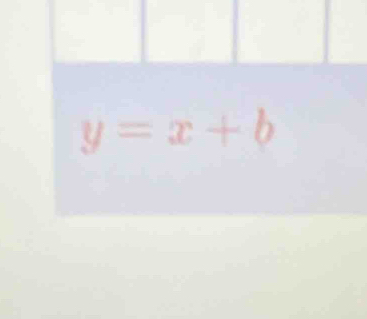 y=x+b