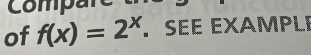 compare 
of f(x)=2^x. SEE EXAMPLI