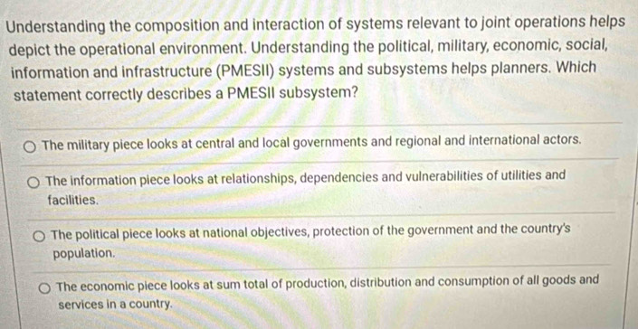 Solved: Understanding the composition and interaction of systems ...