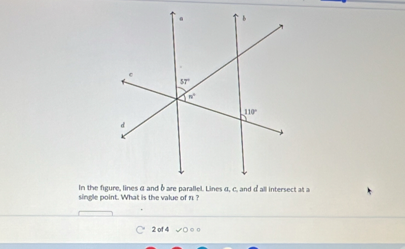 single point. What is the value of n ?
2 of 4