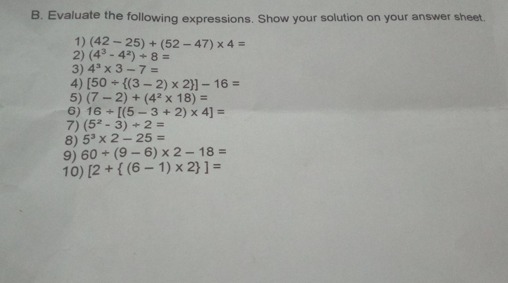 【TOYO-FIELD/キャビネ判】⑨/4-3/4×6-1/2 Solved: Evaluate the following expressions. Show your solution on