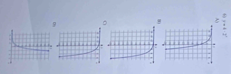 y=4· 2^x
A) 
B) 
D