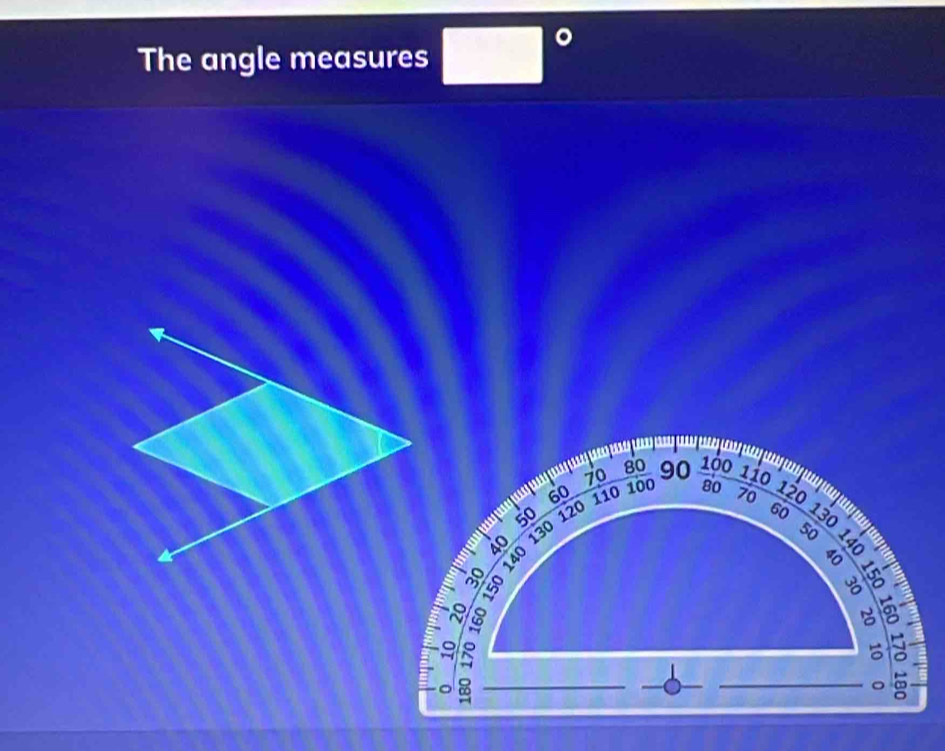 The angle measures frac 