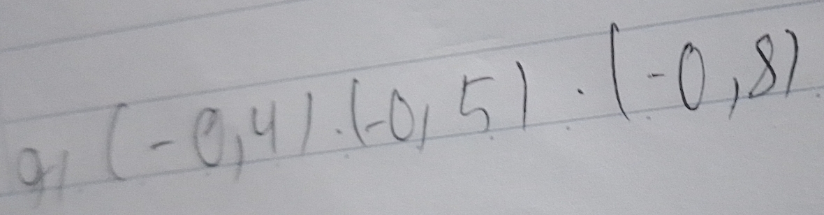 91 (-0,4)· (-0,5)· (-0,8)