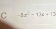 -8x^2-13x+13