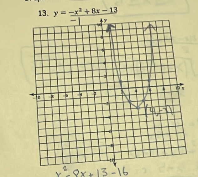 y=_ -x^2+8x-13