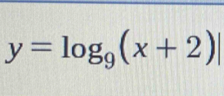 y=log _9(x+2)|