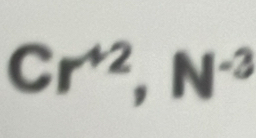 Cr^(+2),N^(-3)