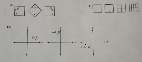 10y y
(-1,3)
- x  x
(-3,-1)