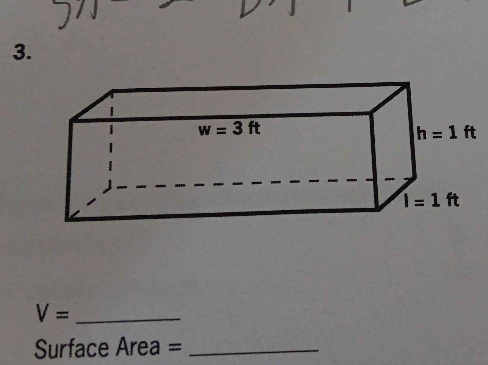 V= _
Surface Area =_