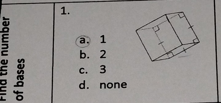 δ
a. 1
b. 2
c. 3
d. none