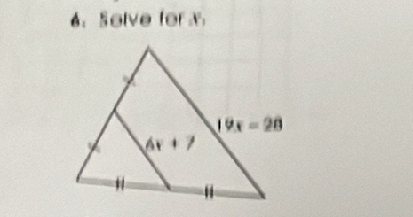 Solve for x