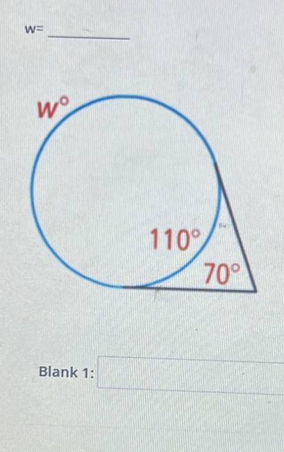 w=
Blank 1: □