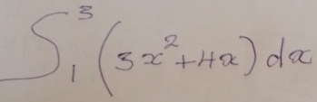 S_1^(3(3x^2)+4x)dx