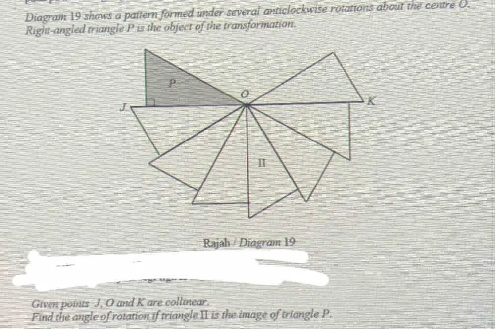 Solved: Diagram 19 shows a pattern formed under several anticlockwise ...