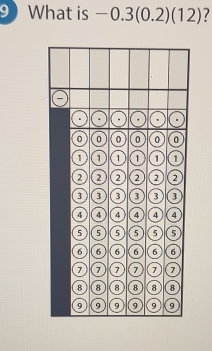 What is -0.3(0.2) (1 ) 7