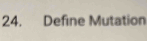 Define Mutation